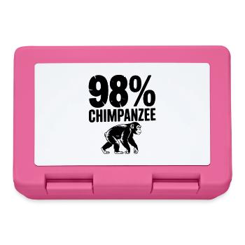 98% Chimpanzee - Lunchbox - pink - Front