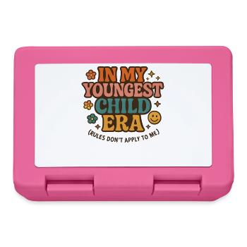 Dans l’humour de l’ère de My Younger Child et de la famille des filles - Boîte à goûter - rose - Devant