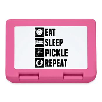 Pickleball Sports Gift for Pickleball Scene Fans - Lunchbox - pink - Front