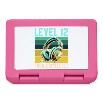 11. Geburtstag Junge Mädchen Gamer Level 11 - Brotdose - Pink - Vorne