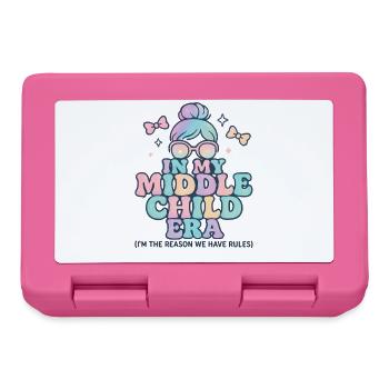 Daughter Family Humor In My Middle Child Era - Lunchbox - pink - Front
