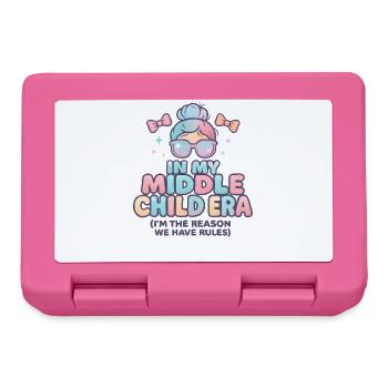 Daughter Family Humor In My Middle Child Era - Lunchbox - pink - Front
