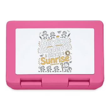 Homeroom Teacher Herding Students Since Educator - Lunchbox - pink - Front