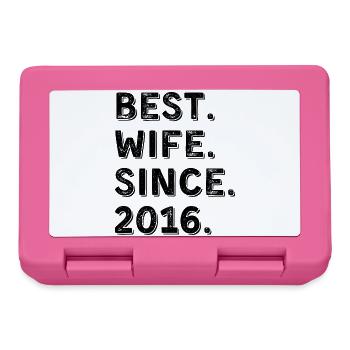 Best Wife Since 2016 10 Year Anniversary Gift - Lunchbox - pink - Front
