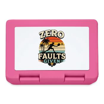Zero Faults Given Retro Pickleball Design  - Brotdose - Pink - Vorne