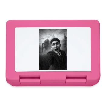 Franz Kafka Selfie Porträt - Brotdose - Pink - Vorne