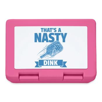 Pickleball-lustiger Spieler, der eine fiese Dink-Liebe ist - Brotdose - Pink - Vorne