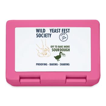 sourdough Wild Yeast Fest Society Off To Bake More - Lunchbox - pink - Front