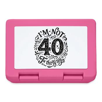 Ich Bin Nicht 40, Ich Habe 30. Geburtstag - Brotdose - Pink - Vorne