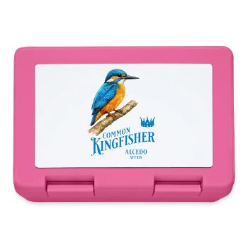 Conception de la nature des oiseaux martin-pêcheurs - Boîte à goûter - rose - Devant