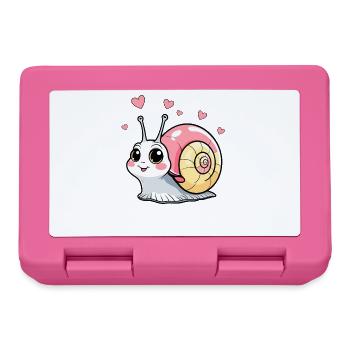 Escargot au cœur mignon - Boîte à goûter - rose - Devant