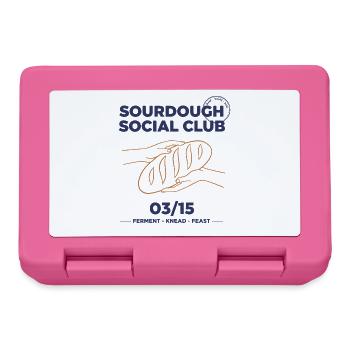 Sourdough Bread Baking Baker Social Club - Brotdose - Pink - Vorne