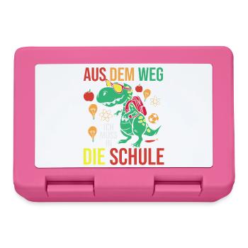 Kita Erste Klasse Katze Schüler Kindergarten - Brotdose - Pink - Vorne