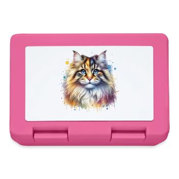 Norwegian Forest Cat Motif - Lunchbox - pink - Front