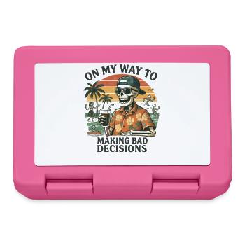 Holiday Humor On My Way To Making Bad Decisions - Lunchbox - pink - Front