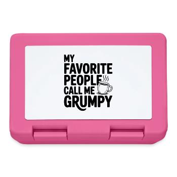 My Favorite People Call Me Grumpy - Lunchbox - pink - Front