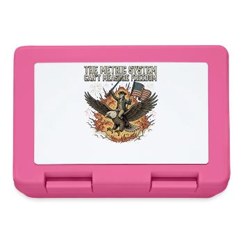 The metric system cannot measure freedom - Lunchbox - pink - Front