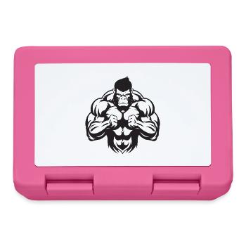 Musculation Gorilla - Boîte à goûter - rose - Devant