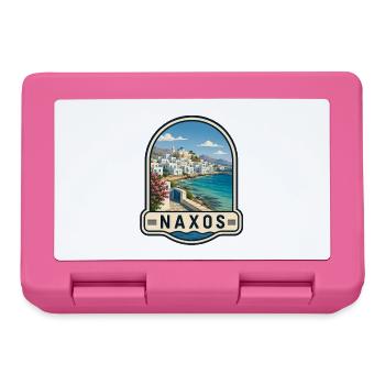 Naxos Greece Holidays Portara Apollo Temple - Lunchbox - pink - Front