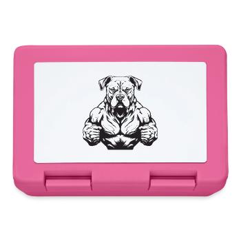 Dog Beast Muscles - Lunchbox - pink - Front
