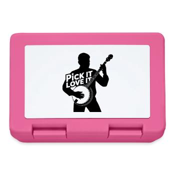 Banjo - Pick it love it Bluegrass Banjo Player - Lunchbox - pink - Front