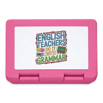 Enseignant d’anglais langue seconde (ESL) Les enseignants d’anglais font ça pour l’ESL - Boîte à goûter - rose - Devant