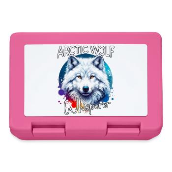 Polarwolf Flüsterer - Brotdose - Pink - Vorne