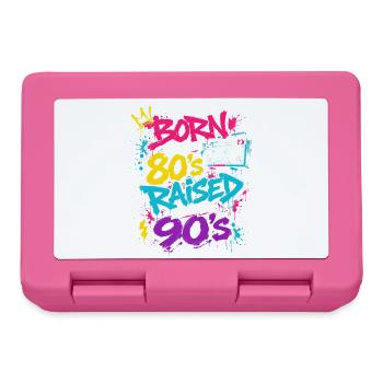 80er Boombox Neon Graffiti - Brotdose - Pink - Vorne