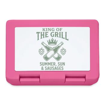 King of the Grill Summer Sun and Sausages - Lunchbox - pink - Front