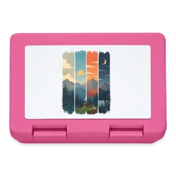 Horizonte in vier Gebirgstafeln - Brotdose - Pink - Vorne