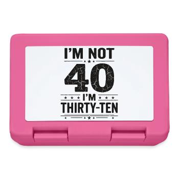 Ich Bin Nicht 40, Ich Habe 30. Geburtstag - Brotdose - Pink - Vorne