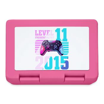 11. Geburtstag Gaming Gamer - Brotdose - Pink - Vorne