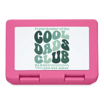 Cool Dads Club - Papa Vatertag Geschenk - Brotdose - Pink - Vorne