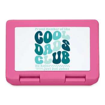 Club des papas cool - Cadeau de la fête des pères des papas - Boîte à goûter - rose - Devant