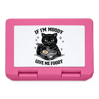 Atmospheric Cat Ramen Illustration Hungry - Lunchbox - pink - Front