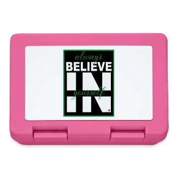 Always believe in yourself - Lunchbox - pink - Front