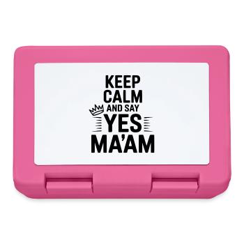 Keep Calm and Say Yes Ma'am - Lunchbox - pink - Front
