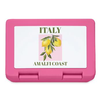 Italien Amalfiküste Urlaub Strand Zitronen Mode - Brotdose - Pink - Vorne