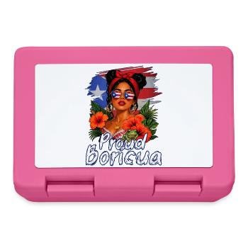 Proud Boricua Puerto Rican Puerto Rico - Lunchbox - pink - Front