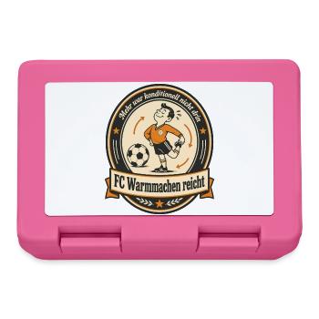 FC Warmmachen reicht - Brotdose - Pink - Vorne