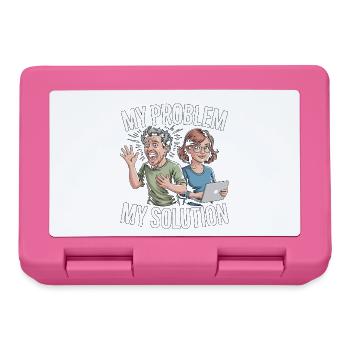 Graphic Designer My Problem My Pictogram Mom Dad - Lunchbox - pink - Front