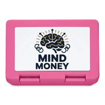 Mind Money Brain Graphic - Lunchbox - pink - Front