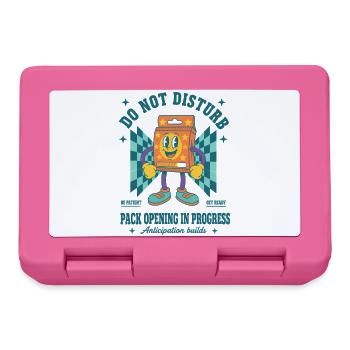 Trading Card Do Not Disturb Pack Opening In - Lunchbox - pink - Front