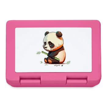 Sad Panda with Bamboo Sad Panda - Lunchbox - pink - Front