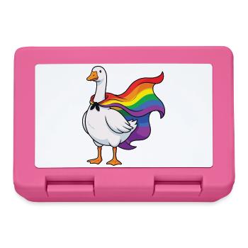 LGBTQ-Pride-Monat – Lustige stolze Gans - Brotdose - Pink - Vorne