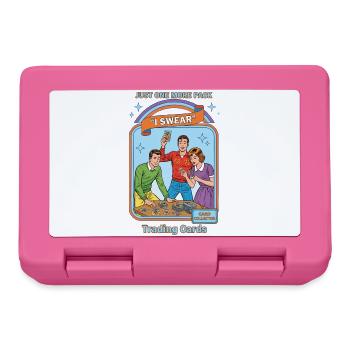 Just One More Pack I Swear Trading Cards Card - Lunchbox - pink - Front