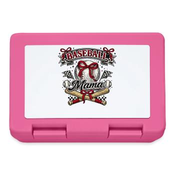 Maman Baseball : Cadeau Baseball Mama Rétro - Boîte à goûter - rose - Devant