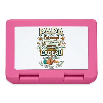 Meilleur Cadeau Papa C'est Moi Humour - Boîte à goûter - rose - Devant