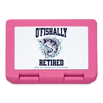 Ofishally Retired Fishing - Lunchbox - pink - Front
