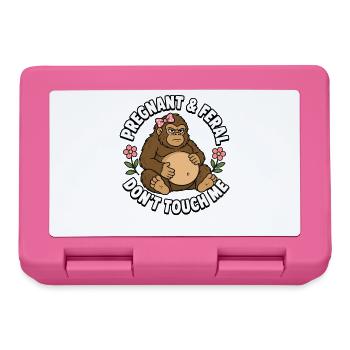 Schwanger und wild – Finger weg von Bigfoot! Lusti - Brotdose - Pink - Vorne